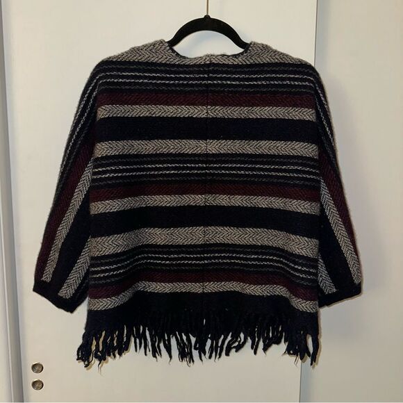 Faherty Womens Wool Cashmere Fringe Boho Cardigan XS/S GUC - Picture 6 of 11